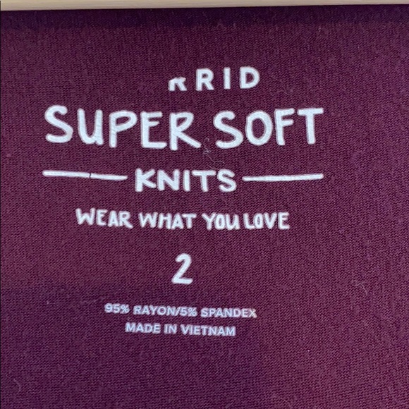 Torrid Super Soft Burgundy Purple Surplice Top - Picture 2 of 4